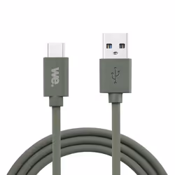 WE Câble USB vers USB-C en Silicone Charge Rapide de 1 Mètre USB 3.2 gen 1 (USB 3.0) Charge et Transferts de Données - Vert K ...