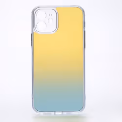 Coque de protection - WE - iPhone 12 - Dos transparent - Rigide - Effet irisé