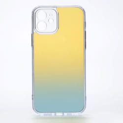 Coque de protection - WE - iPhone 12 - Dos transparent - Rigide - Effet irisé