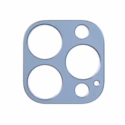 Protection dobjectifs - WE - iPhone 13 PRO - Alliage daluminium - Anti-rayures - Bleu Alpin