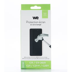 Protection écran - WE - REALME C11/C11 2021/C21/C21-Y/C25Y - Anti-rayures - Anti-bulles - Ultra-résistant