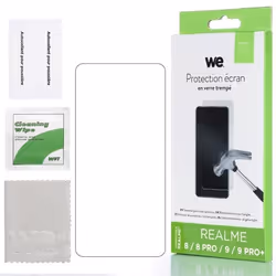 Protection écran - WE - REALME 9 / 9 PRO + - Anti-rayures - Anti-bulles - Ultra-résistant