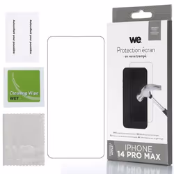 Protection écran - WE - APPLE IPHONE 14 PRO MAX - Anti-rayures - Anti-bulles - Dureté 9H