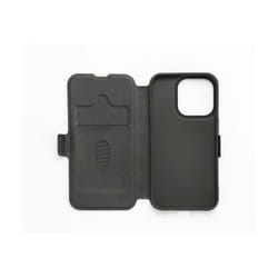 Etui folio - WE - iPhone 14 Pro - Noir - Fermeture magnétique - Anti-chocs - Fonction support