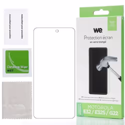 Protection écran - WE - MOTOROLA E32 / E32S / G22 - Anti-rayures - Anti-bulles - Dureté 9H