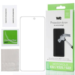 Protection écran - WE - MOTOROLA E32 / E32S / G22 - Anti-rayures - Anti-bulles - Dureté 9H