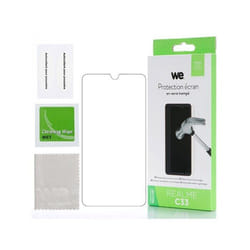 WE Verre trempé REALME C33: Protection écran - anti-rayures - anti-bulles dair - ultra-résistant - dureté 9H Glass Transparent