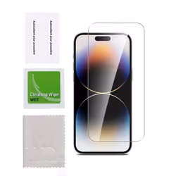 WE Verre trempé APPLE IPHONE 15 PRO: Protection écran - anti-rayures - anti-bulles dair - ultra-résistant - dureté 9H Glass