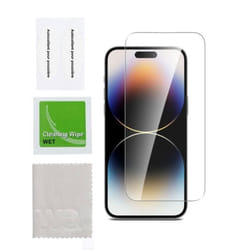 WE Verre trempé APPLE IPHONE 15 PRO: Protection écran - anti-rayures - anti-bulles dair - ultra-résistant - dureté 9H Glass