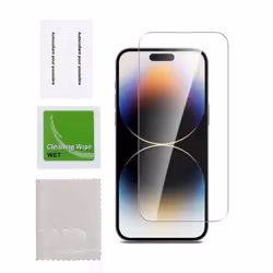 Protection écran - WE - APPLE IPHONE 15 PRO MAX - Anti-rayures - Anti-bulles dair - Dureté 9H
