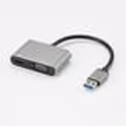 Adaptateur USB 2.0 male / HDMI F + VGA F HDMI 1920*1080P adaptateur USB-C mâle/USB A femelle inclus boîtier métal