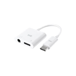 Adaptateur USB C vers USB C et Jack femelle 3,5mm, adaptateur 2 en 1 charge e
