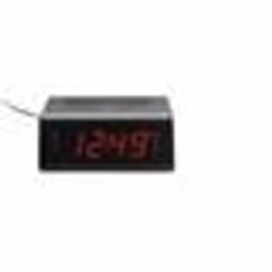 Radio réveil FM Dual alarme avec fonction snooze lécran LCD de 0.9 adaptateur secteur inclus