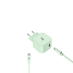 WE POP Chargeur + Câble USB-C/Lightning - Vert