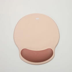 Tapis de Souris - WE - Pop - Bi-Color Beige - Tissu - Repose Poignet Marron