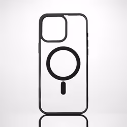 Coque de Protection - WE - IPHONE 16 Pro Max - Dos Transparent - Contour Mat Noir - MAGSAFE