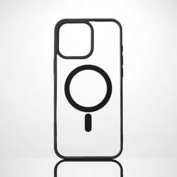 Coque de Protection - WE - IPHONE 16 Pro Max - Dos Transparent - Contour Mat Noir - MAGSAFE