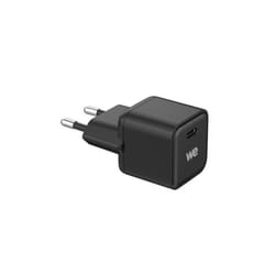 Chargeur secteur WE GaN 1 Port USB-C : 5V/3A 9V/2.22A 12V/1.67A 20W Compatible Power Delivery 3.0 format mini coloris noir