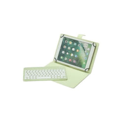 Etui tablette + Clavier Bluetooth - WE - Universel 9-11 - Beige - Compatible Android/iOS/Windows
