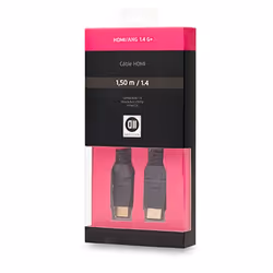 D2 Diffusion D2HDMI150ROT, 1,5 m, HDMI Type A (Standard), HDMI Type A (Standard), Compatibilité 3D, Noir