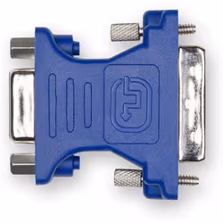 Adaptateur VGA femelle/DVI mâle - D2 - Bleu - Conversion de signal - Moniteurs projecteurs