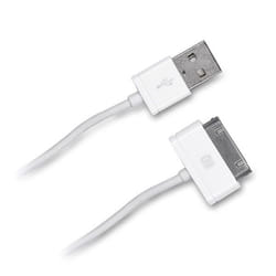 D2 Diffusion D2USBAPP30PIN100B câble de téléphone portable Blanc 1 m USB A Lightning