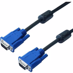 Câble VGA HD15 Mâle / Mâle - 10m Câble VGA HD15 Mâle / Mâle - 10m Permet de relier entre eux pour une liaison Vidéo, tout app ...