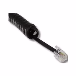 Cordon téléphonique - CORDON COMBINÉ - RJ9 - 2 mètres - Noir - Spiralé