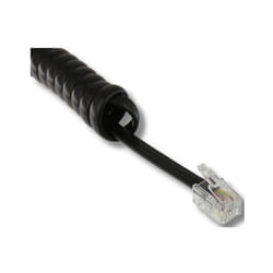 Cordon téléphonique - CORDON COMBINÉ - RJ9 - 2 mètres - Noir - Spiralé