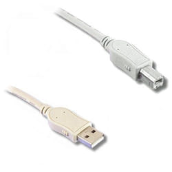Lineaire PCUSB212E câble USB 3 m USB 2.0 USB A USB B Beige