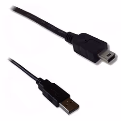 Lineaire PCUSB215C, 1,5 m, USB A, Mini-USB B, USB 2.0, 480 Mbit/s, Noir