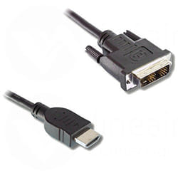 Lineaire VHD30D câble vidéo et adaptateur 2 m DVI-D HDMI Type A (Standard) Noir