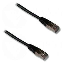 Lineaire PCJ6FNH câble de réseau Noir 10 m Cat6 F/UTP (FTP)