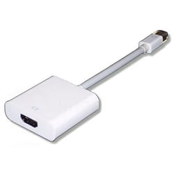 Lineaire ADHD740 câble vidéo et adaptateur 0,1 m Mini DisplayPort VGA (D-Sub) Blanc
