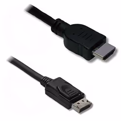 Lineaire VHD74C, DisplayPort, HDMI Type A (Standard), Mâle, Mâle, Noir