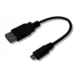 Lineaire AD616 câble USB 0,1 m USB 2.0 Micro-USB B USB A Noir
