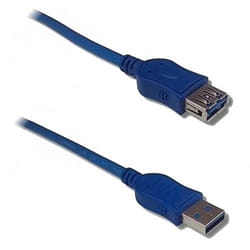 Lineaire PCUSB311C câble USB 1,8 m USB 2.0 USB A Bleu