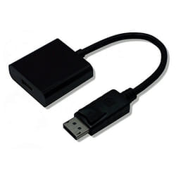 Lineaire ADHD724 câble vidéo et adaptateur 0,1 m Mini DisplayPort HDMI Type A (Standard) Noir
