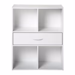 COMPO Meuble de rangement contemporain blanc - L 62 cm