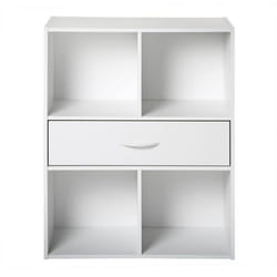 COMPO Meuble de rangement contemporain blanc - L 62 cm