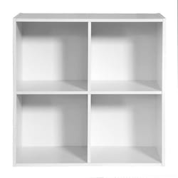 COMPO Meuble de rangement 4 cases Blanc - L615 cm