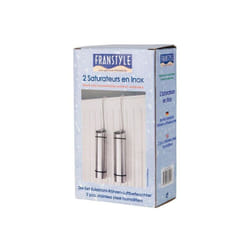 Sans Marque - Lot de 2 saturateurs tube inox inox, 300 ml
