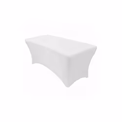 Incontournable des réceptions, habillez vos tables avec cette housse coloris blanc . Housse vendue seule, à l'unité. Convient ...
