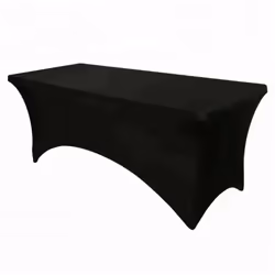 Incontournable des réceptions, habillez vos tables avec cette housse coloris noir . Housse vendue seule, à l'unité. Convient ...