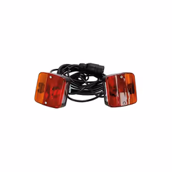 SPOTLIGHT - Kit de signalisation, feu de remorque - Kit magnétique de signalisation arrière - Distance entre feux : 2.5m - Lo ...