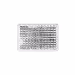 SPOTLIGHT Catadioptre rectangulaire adhésif / Réflecteur rectangulaire, cataphote - Coloris : Blanc - Dimensions : 57x39mm -  ...