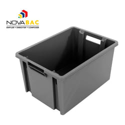 Finish - Boite de rangement Novabac 30L Gris Acier - 5201589