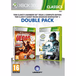 Ubisoft Rainbow Six Vegas 2 + Ghost Recon 2: Advanced Warfighter, Xbox 360, Xbox 360, Mode Multiplayer, T (Teen)