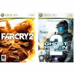 Ubisoft FarCry 2 + Ghost Recon 2: Advanced Warfighter, Xbox 360, Xbox 360, Mode Multiplayer, T (Teen)