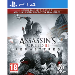 Ubisoft Assassin's Creed III Remastered, PlayStation 4, Mode Multiplayer, M (Mature), Support physique